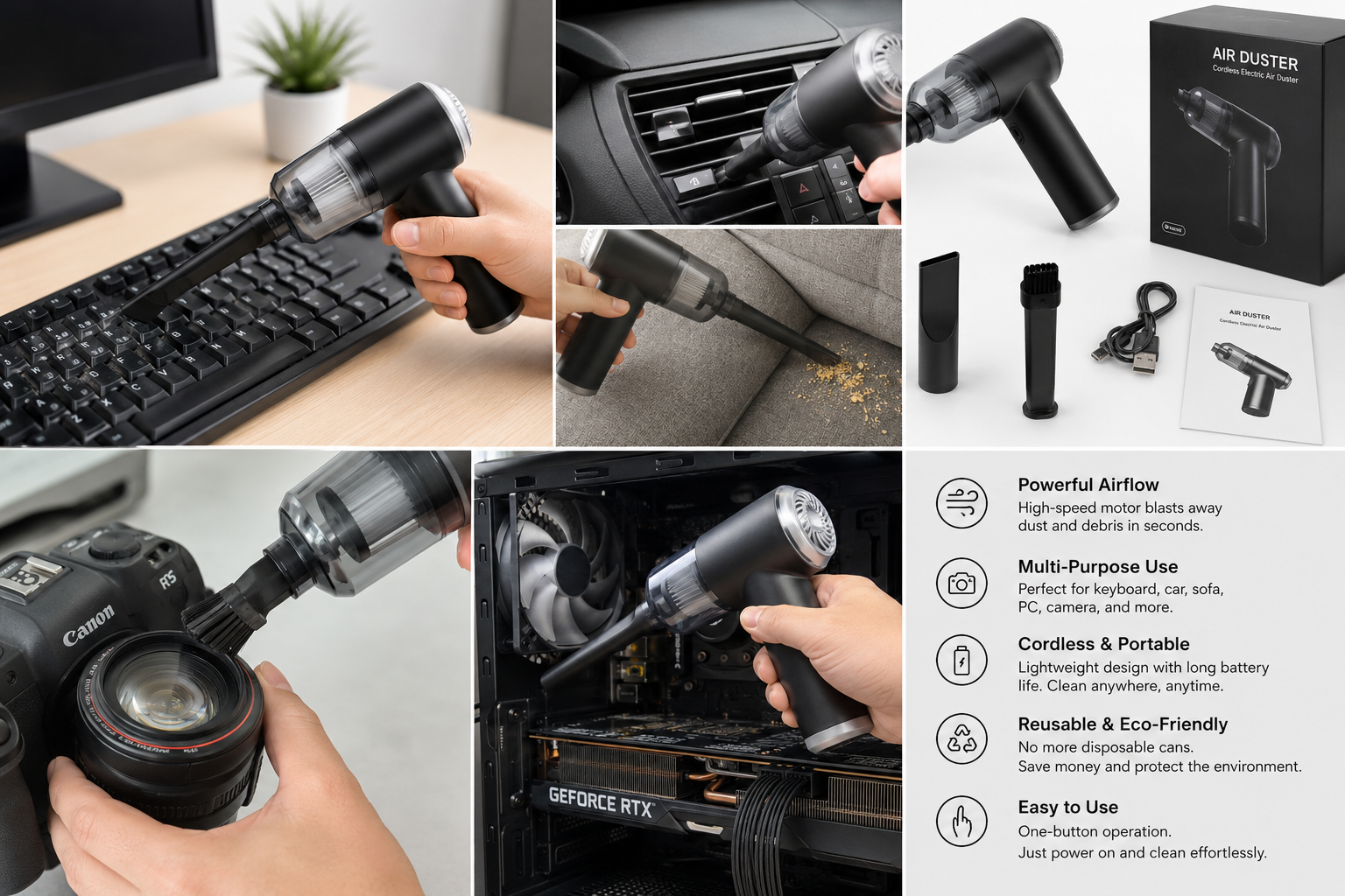 HomieHome DustBlaster™ — Clean Every Hidden Corner